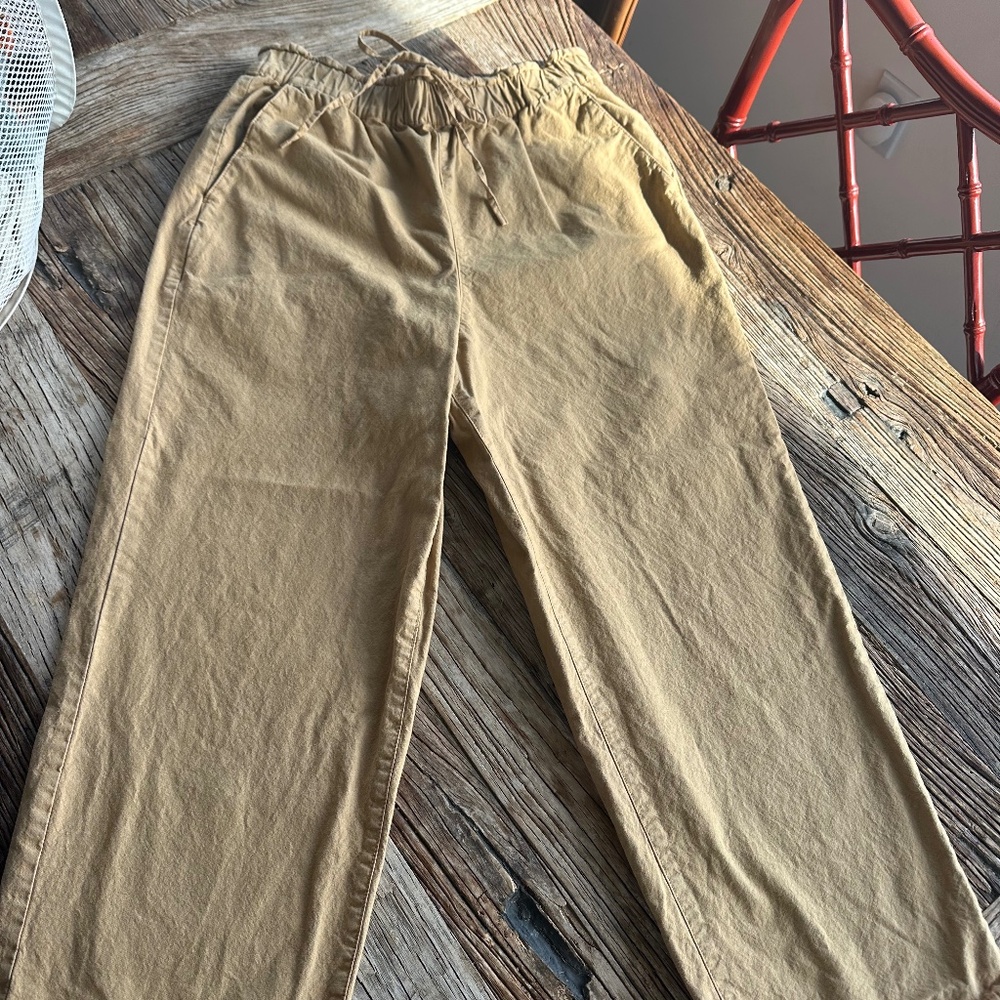 Wide Leg Drawstring J Crew Pants